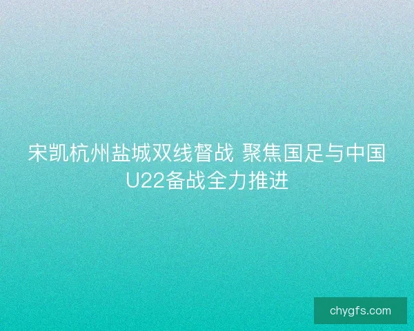宋凯杭州盐城双线督战 聚焦国足与中国U22备战全力推进